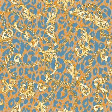 Trendy seamless pattern. Illustrazione stock