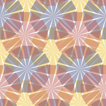 Trendy seamless pattern with umbrella flower, color vector illustration Illustration