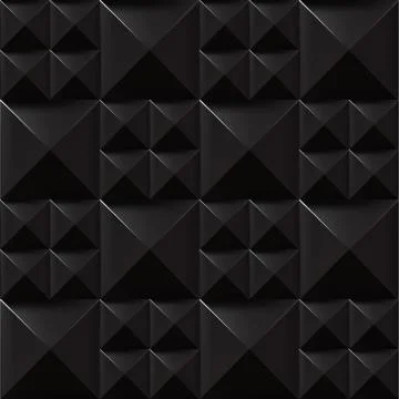 Trendy Seamless Rivet Pattern, Black Stock Illustration