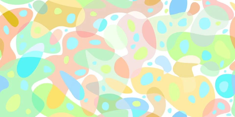 Trendy Seamless Simple Flat Abstract Geometric Colorful Vector Illustration Stock Illustration