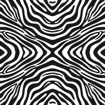 Trendy seamless zebra background Stock Illustration