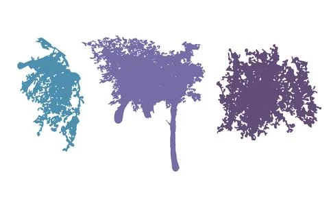 Trendy set of abstract splatter design elements vector illustration 스톡 일러스트