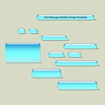 Trendy Short Message Service Bubbles Design template. Vector illustration Stock Illustration