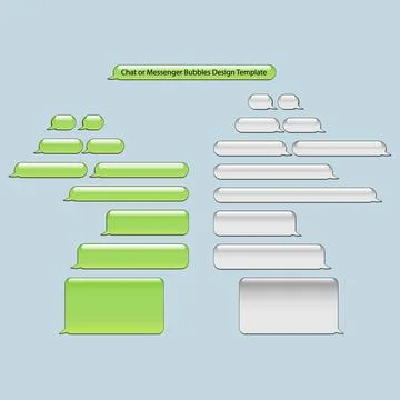 Trendy Short Message Service Bubbles Design template. Vector illustrationof Stock Illustration