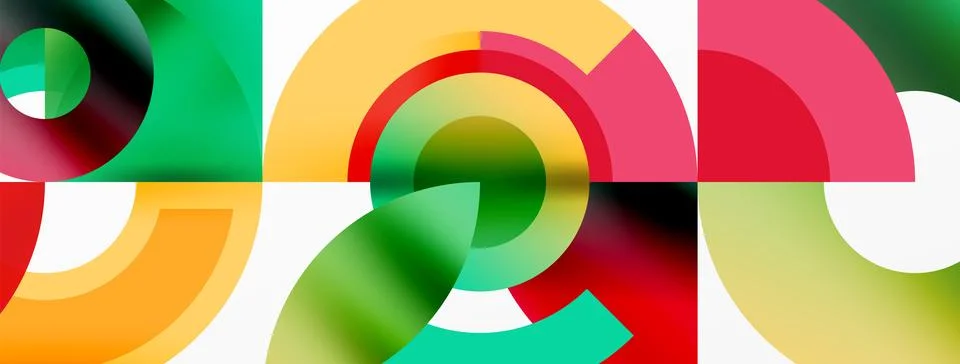 Trendy simple circle abstract background. Vector Illustration For Wallpaper イラスト素材