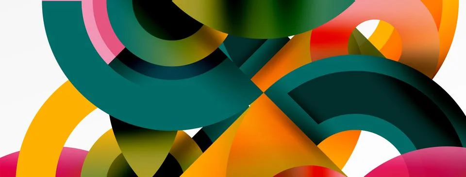 Trendy simple circle abstract background. Vector Illustration For Wallpaper Stock Illustration