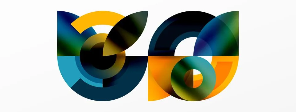 Trendy simple circle abstract background. Vector Illustration For Wallpaper Stock Illustration