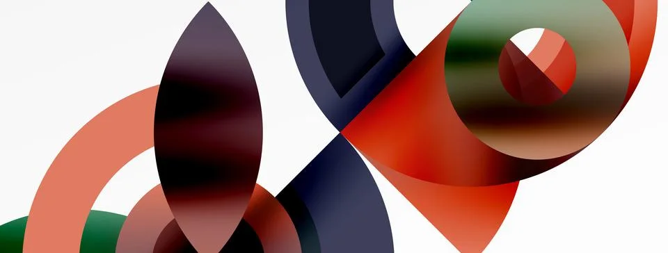 Trendy simple circle abstract background. Vector Illustration For Wallpaper Stock Illustration