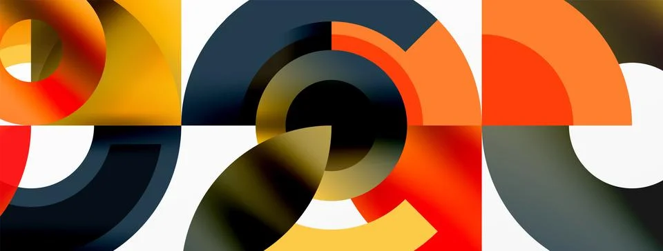 Trendy simple circle abstract background. Vector Illustration For Wallpaper Stock Illustration