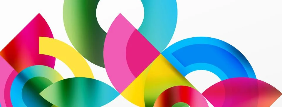 Trendy simple circle abstract background. Vector Illustration For Wallpaper Stock Illustration