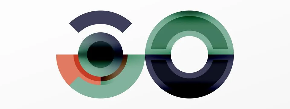 Trendy simple circle abstract background. Vector Illustration For Wallpaper Stock Illustration