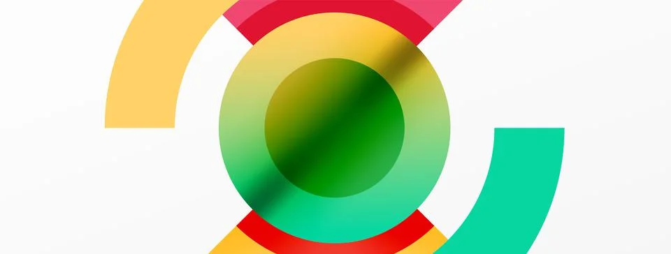 Trendy simple circle abstract background. Vector Illustration For Wallpaper Stock Illustration