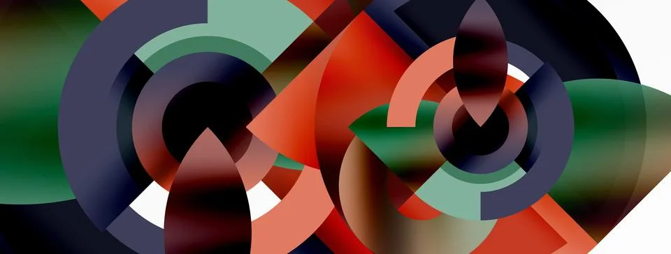 Trendy simple circle abstract background. Vector Illustration For Wallpaper Stock Illustration