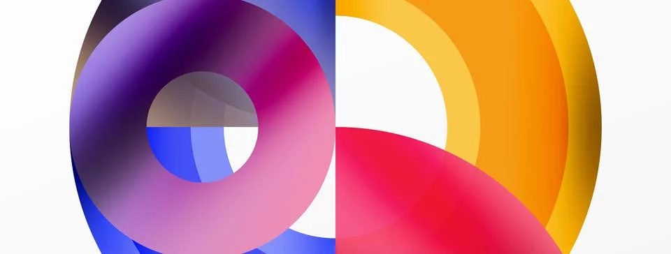 Trendy simple circle abstract background. Vector Illustration For Wallpaper Stock Illustration