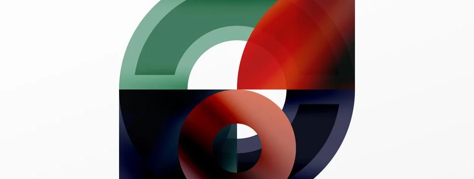 Trendy simple circle abstract background. Vector Illustration For Wallpaper Stock Illustration