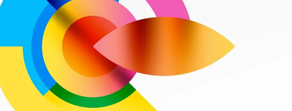 Trendy simple circle abstract background. Vector Illustration For Wallpaper Stock Illustration