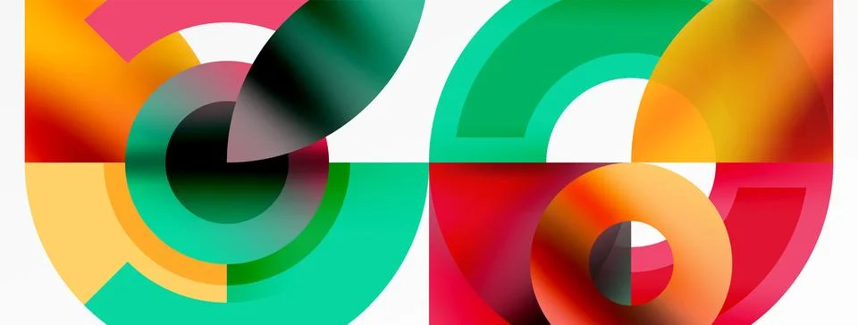 Trendy simple circle abstract background. Vector Illustration For Wallpaper Stock Illustration