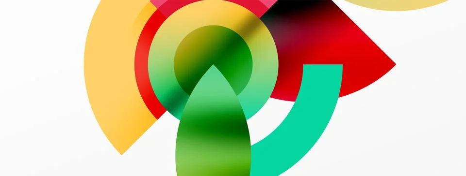 Trendy simple circle abstract background. Vector Illustration For Wallpaper Stock Illustration