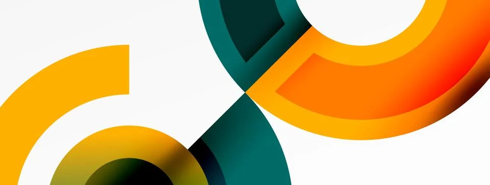 Trendy simple circle abstract background. Vector Illustration For Wallpaper Stock Illustration