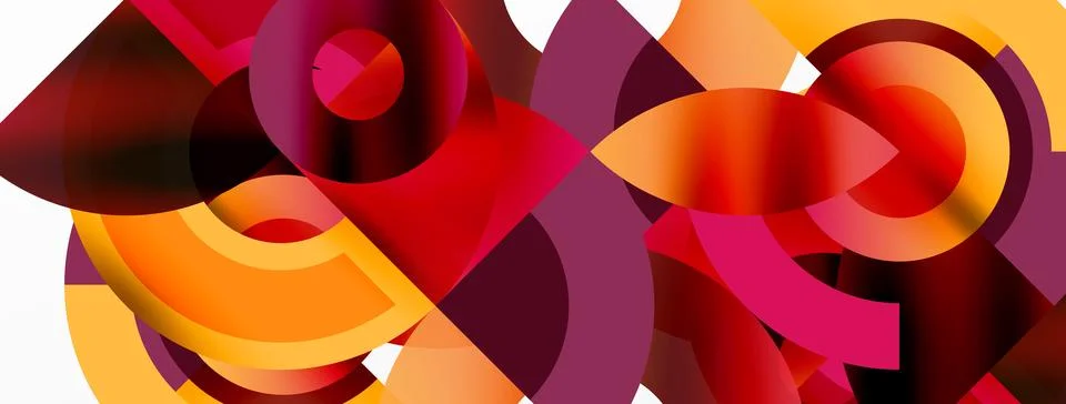 Trendy simple circle abstract background. Vector Illustration For Wallpaper Stock Illustration