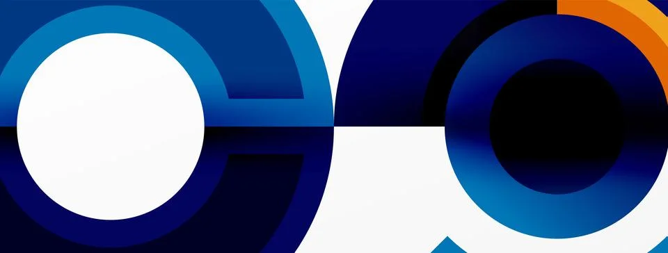 Trendy simple circle abstract background. Vector Illustration For Wallpaper Stock Illustration