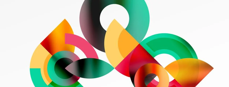 Trendy simple circle abstract background. Vector Illustration For Wallpaper Stock Illustration