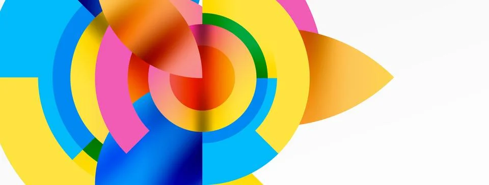 Trendy simple circle abstract background. Vector Illustration For Wallpaper Stock Illustration