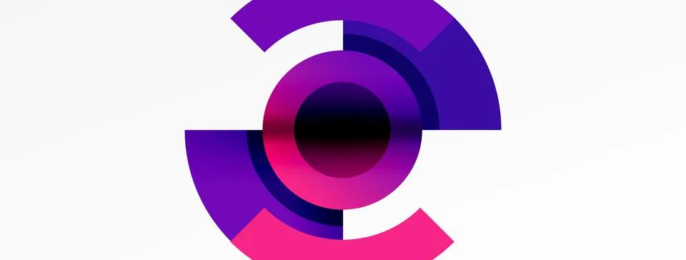Trendy simple circle abstract background. Vector Illustration For Wallpaper Stock Illustration