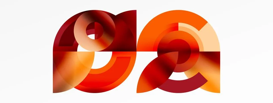 Trendy simple circle abstract background. Vector Illustration For Wallpaper Stock Illustration