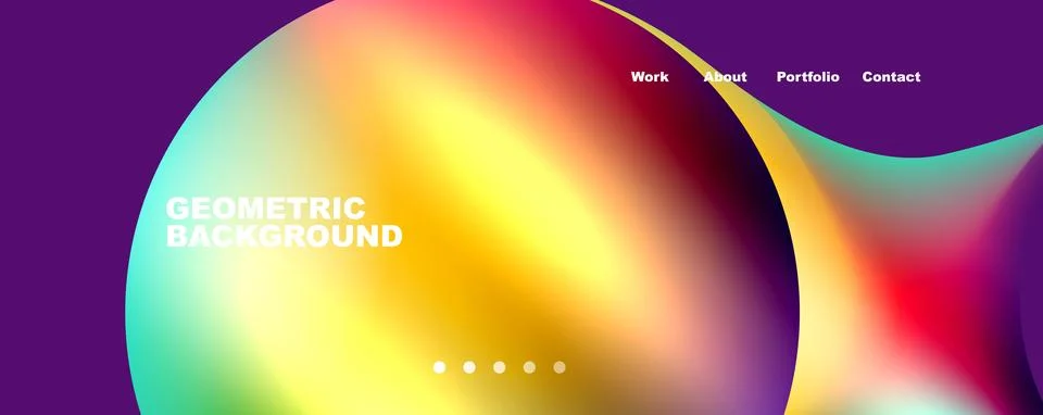 Trendy simple circle gradient abstract background. Vector Illustration For Illustrazione stock