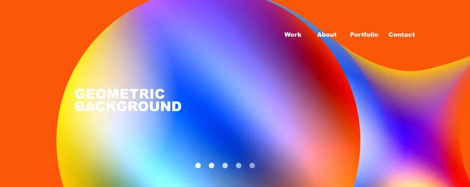 Trendy simple circle gradient abstract background. Vector Illustration For Illustrazione stock