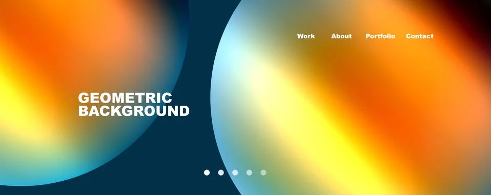 Trendy simple circle gradient abstract background. Vector Illustration For 스톡 일러스트
