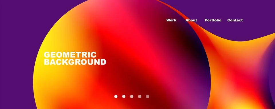 Trendy simple circle gradient abstract background. Vector Illustration For 스톡 일러스트