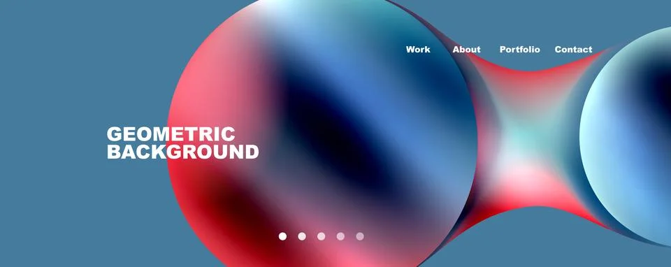 Trendy simple circle gradient abstract background. Vector Illustration For Illustrazione stock