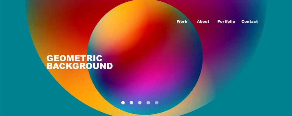 Trendy simple circle gradient abstract background. Vector Illustration For 스톡 일러스트