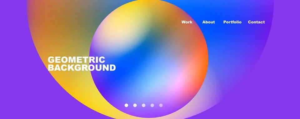 Trendy simple circle gradient abstract background. Vector Illustration For Stockillustratie