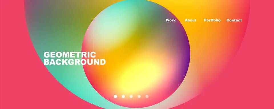 Trendy simple circle gradient abstract background. Vector Illustration For Illustrazione stock