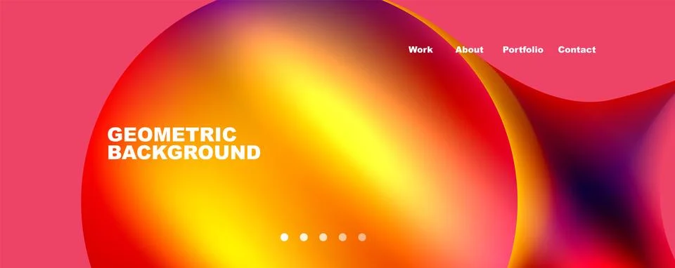 Trendy simple circle gradient abstract background. Vector Illustration For Illustrazione stock