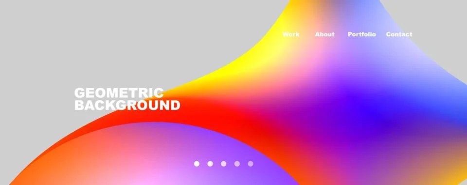 Trendy simple circle gradient abstract background. Vector Illustration For Stockillustratie