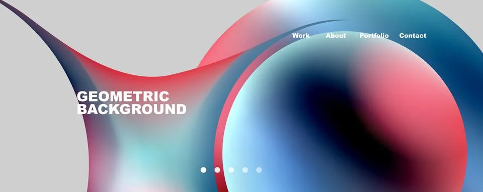 Trendy simple circle gradient abstract background. Vector Illustration For Illustrazione stock