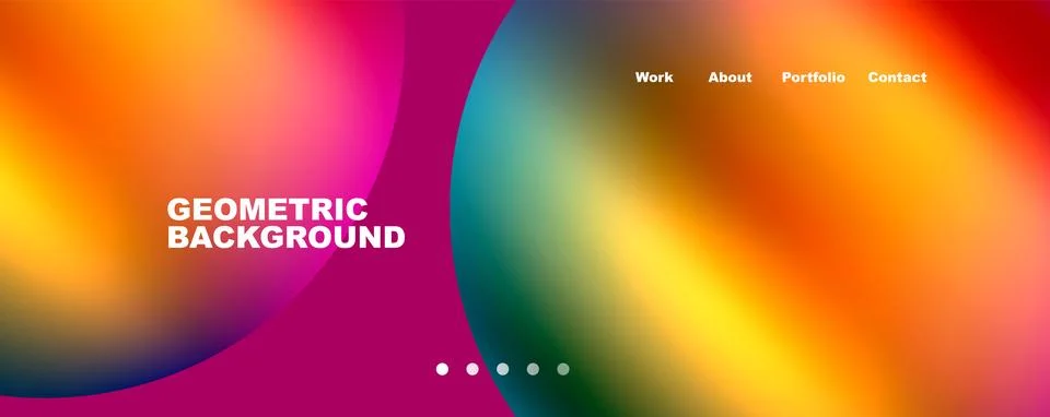 Trendy simple circle gradient abstract background. Vector Illustration For Stock Illustration