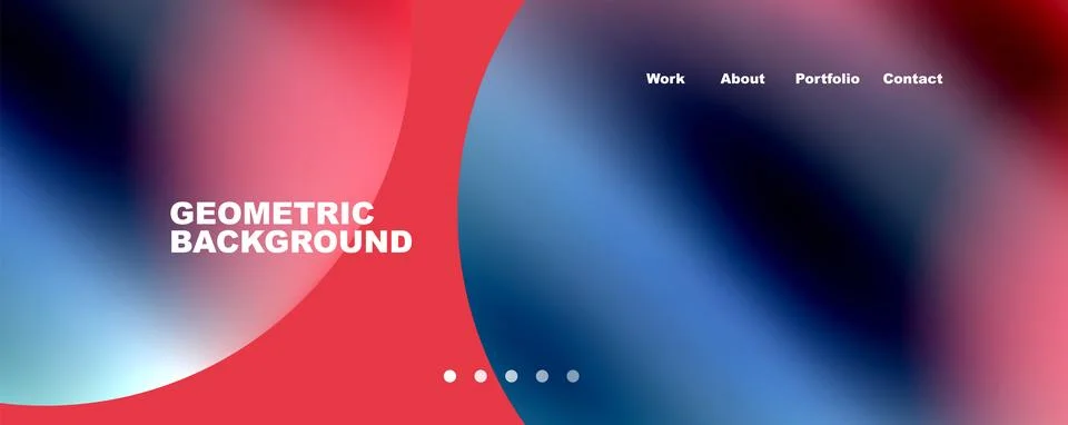 Trendy simple circle gradient abstract background. Vector Illustration For Illustrazione stock