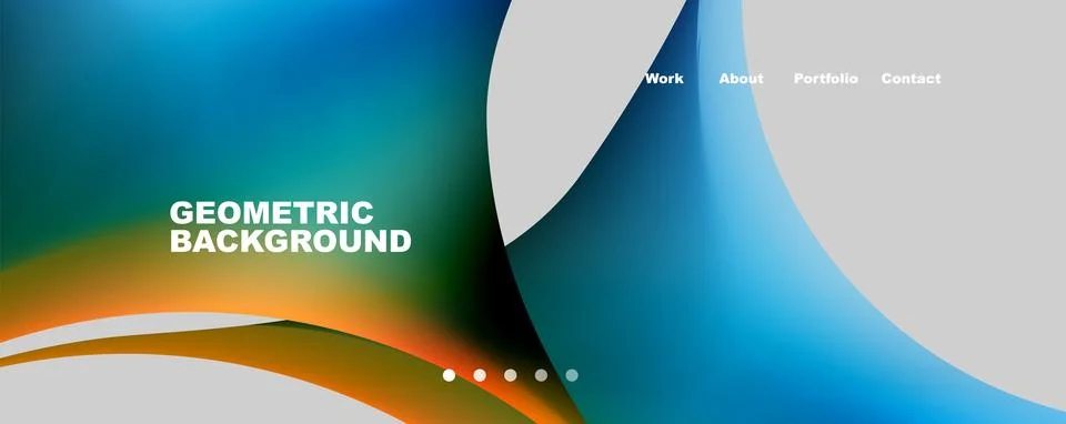 Trendy simple circle gradient abstract background. Vector Illustration For Illustrazione stock