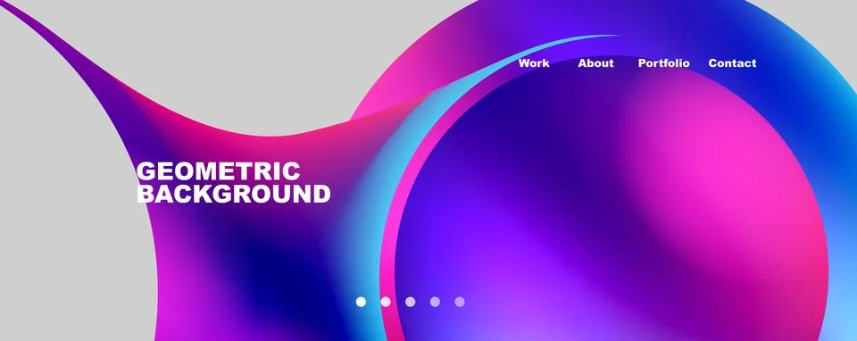 Trendy simple circle gradient abstract background. Vector Illustration For Stock Illustration