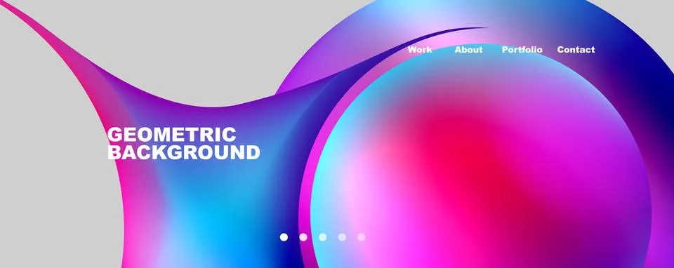 Trendy simple circle gradient abstract background. Vector Illustration For Stock Illustration