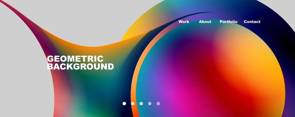 Trendy simple circle gradient abstract background. Vector Illustration For Illustrazione stock