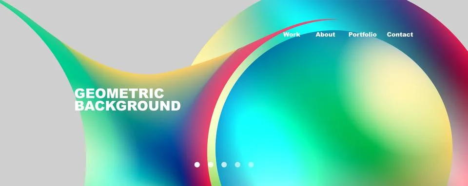 Trendy simple circle gradient abstract background. Vector Illustration For Illustrazione stock