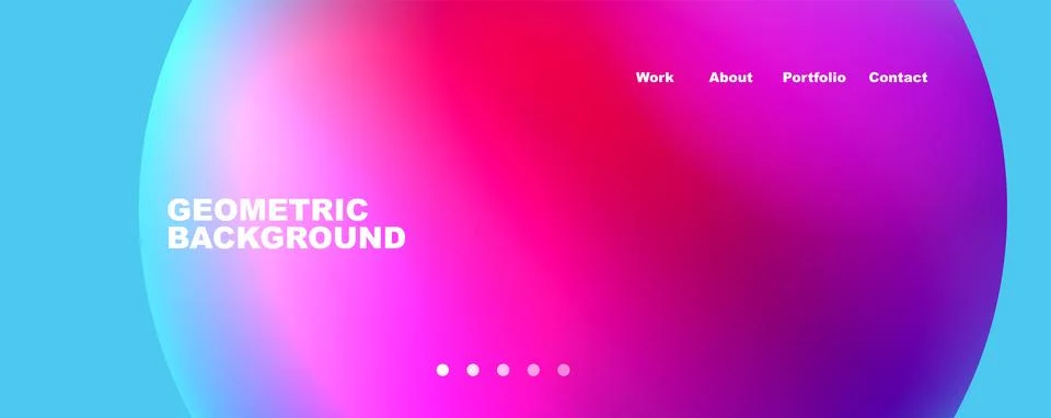 Trendy simple circle gradient abstract background. Vector Illustration For Illustrazione stock