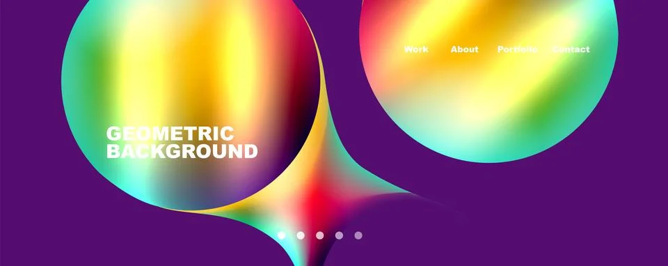 Trendy simple circle gradient abstract background. Vector Illustration For 스톡 일러스트