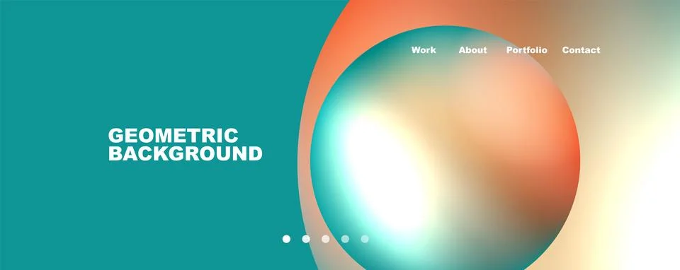 Trendy simple circle gradient abstract background. Vector Illustration For Illustrazione stock